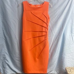 Calvin Klein orange dress